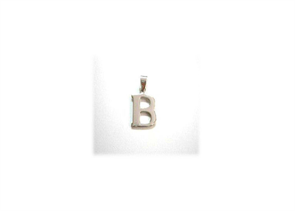 Rhodium Plated | Alphabet Pendants